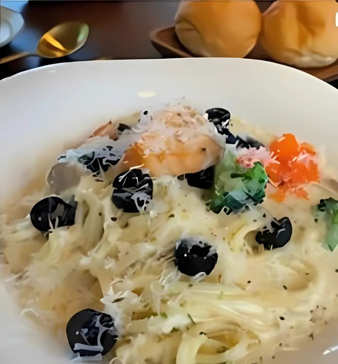 Jeju Snow Salmon Pasta Dish
